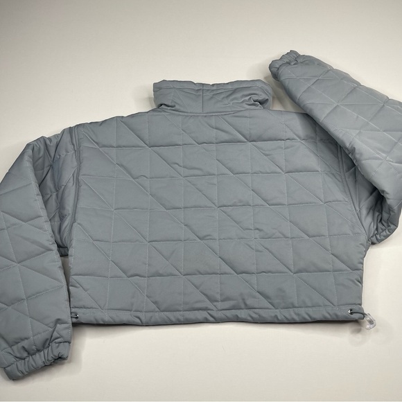 L'ACADEMIE Quinn Cropped Pullover Jacket Puffer Blue Street Date Winter Fall New - Picture 6 of 14